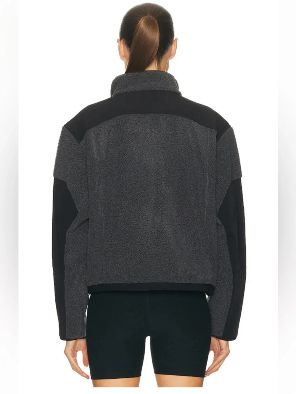 SKIMS NWT Teddy Boxy Zip Up Jacket Ash size XXSmall - Picture 3 of 10